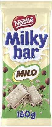 NESTLE Milkybar Milo Chocolate With Smooth And Creamy Rich White Choco Filled Bars
