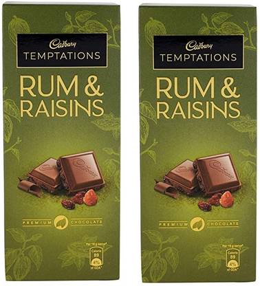 Cadbury Temptation Rum and Raisin Chocolate Bars