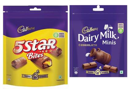 Cadbury 5 Star Chocolate & Milk minis Chocolate Bars
