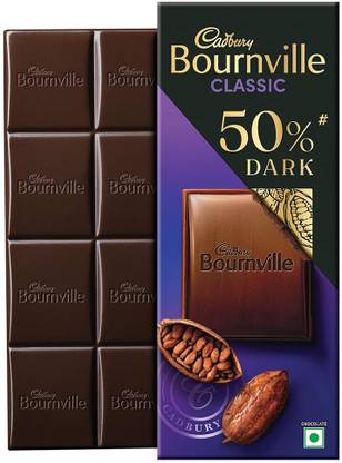 Cadbury Bournville Rich Cocoa 50% Dark Chocolate Bar Bars