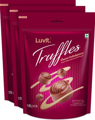 LuvIt Truffles Rich Caramel Flavour Filled Chocolate | Delight Pack | Truffles