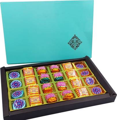 FabBites Diwali Chocolate Crackers Gift Pack-Chocolate Bomb set of Premium 24 Luxury Cracker Firework Chocolate -Surprise Diwali Gift box Bars