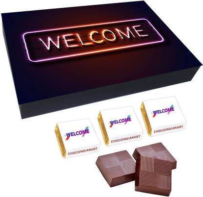 CHOCOINDIANART Lovely Welcome 12pcs Delicious Chocolate Gift Bars