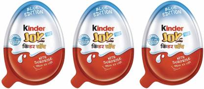 Kinder JOY Chocolate Snack for Boys (20 Pcs x 8g) Each x Pack of 3 Truffles