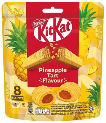 Nestle Kitkat Pineapple Tart Flavour with Crispy Wafer Chocolate Bars