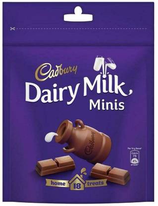 Cadbury Dairy Milk Home Treats Mini Chocolate Bar 126 g Bars