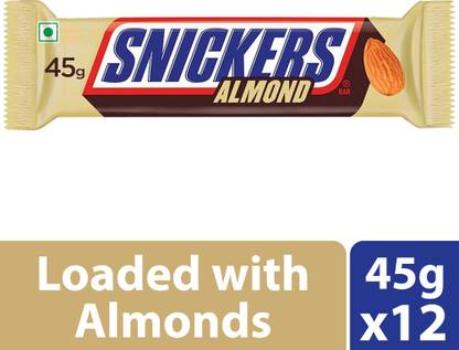 SNICKERS Almond Filled Chocolate , Loaded with Nougat & Caramel Bars