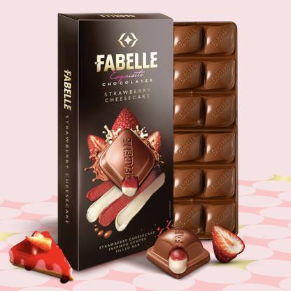 Fabelle Strawberry Cheese Cake Chocolate Bars