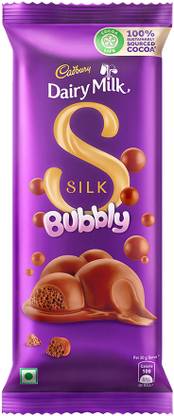 Cadbury Dairy Milk Silk Bubbly Chocolate Bars  (120 g) at Rs. 77