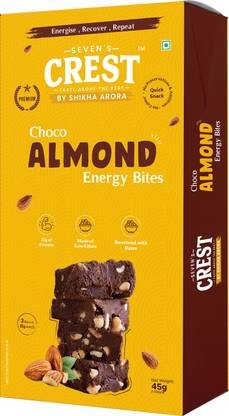 sevens crest SevensCrest Choco Almond Energy Bites, Pack of 1 Fudges