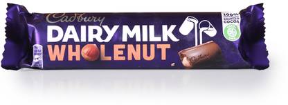 Cadbury Dairy Milk Whole Nut, 45 g Bars
