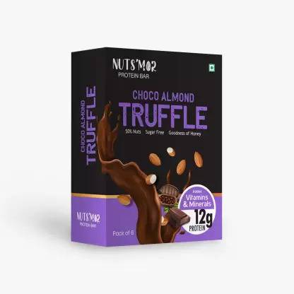 nutsmor Protein Bar Choco Nutty Crunch ,Almond Truffle Protein Blend, Vitamins,Minerals Bars