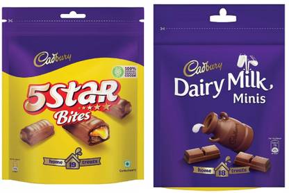 Cadbury 5 Star Chocolate Home Treats & Dairy Milk Chocolate Home Treats Bars