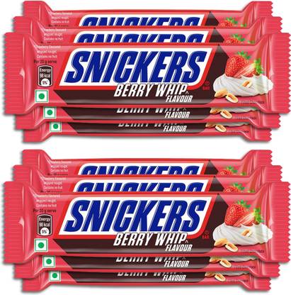 SNICKERS Berry Whip Peanuts, Nougat & Caramel Chocolate Bars