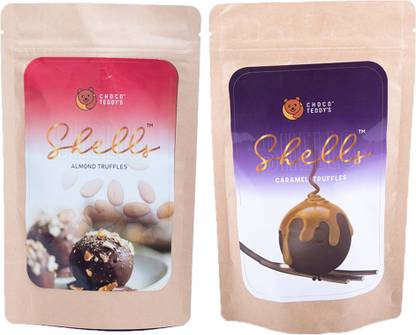 CHOCO TEDDY'S Shells Truffle Chocolate Gift Pack, 12 Pieces, Chocolate Balls, 216 g, Chocolate Truffles