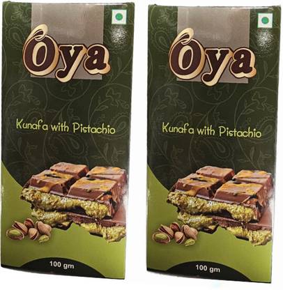 Oya Dubai Pistachio Kunafa Bar 100gm - Pack of 2 Bars