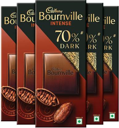Cadbury Bournville Rich Cocoa 70% Dark Chocolate Bars