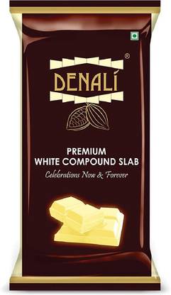 Denali Premium White Compound Slab, Delicious Chocolate Bars for Cooking/Baking Cakes, Muffins, Mousse (400 Grams) Bars
