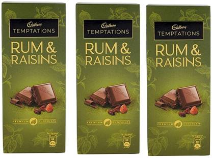 Cadbury Temptation Rum and Raisin Chocolate Bars