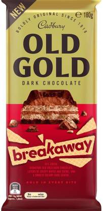 Cadbury Old Gold Breakaway Dark Chocolate Layers Of Crispy Wafer and Cream ( AUSTRALIA Bars