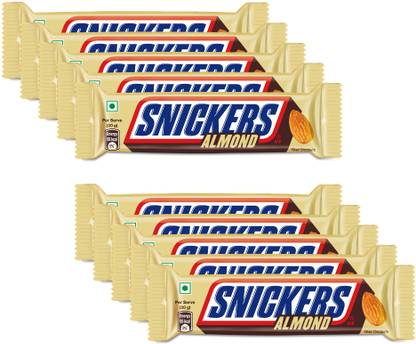 SNICKERS Almond Filled Chocolate Bar Loaded with Crunchy Almonds & Caramel Bars