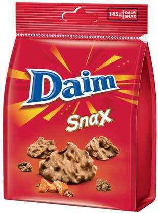 daim Snax Milk Chocolate with Cornflakes Pouch Bites