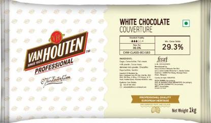 Van Houten White Chocolate Couverture 29.3% Bars