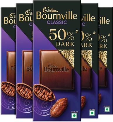 Cadbury Bournville Rich Cocoa 50% Dark Chocolate Bars