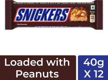 SNICKERS Peanut Filled Chocolate, Loaded with Nougat & Caramel Bars