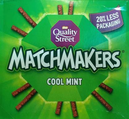 NESTLE QUALITY STREET MATCHMAKERS COOL MINT CHOCOLATE STICKS (IMPORTED) MADE IN UK Bites