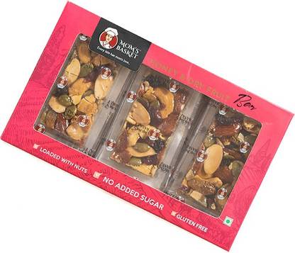 MOM'S BASKET HONEY & DRY FRUIT BAR 12 PC in one box(25 GM EACH) Bars