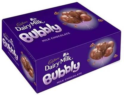 Cadbury Dairy Milk Bubbly Milk Chocolate With Chocolate Bubbly Bars