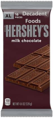 Decadent Foods Hersheys Milk Chocolate XL Bar | Smooth & Creamy Chocolate Bars