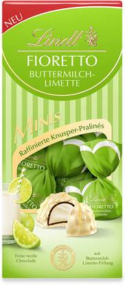 LINDT Fioretto Minis, Buttermilk Lime White Chocolate Truffles
