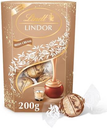 LINDT Lindor Irish Cream | Smooth Melting Filling (Limited Edition) Milk Chocolate Truffles