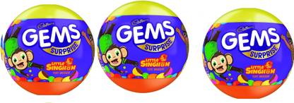 Cadbury Gems Surprise Chocolate 15g x 3 Bars
