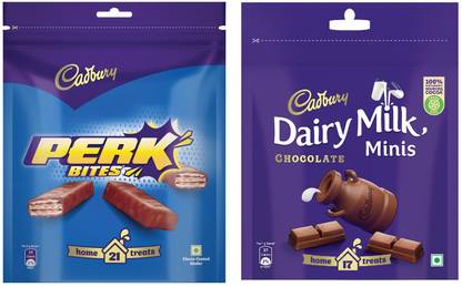 Cadbury Perk Chocolate & Milk minis Chocolate Bars