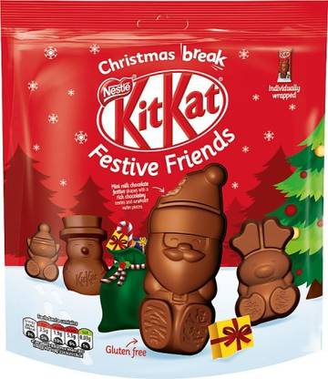NESTLE Kitkat Christmas Break Festive Friends Mini Milk Chocolate Bar Imported Bars