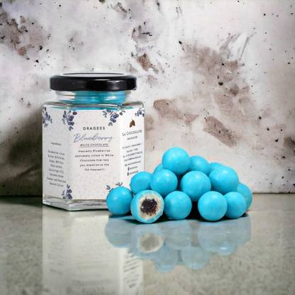 la chocoallure Blueberry Dragees (White) Truffles