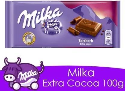 milka Apline Milk Chocolate With Extra Cocoa Smooth & Delicious Bars
