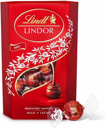 LINDT Lindor Milk Irresistibly Chocolate With Smooth Melting Filing (Imported) 500g Truffles