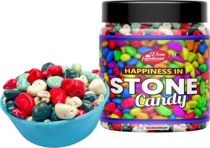 Desi foodious Stone Candy Milk Stone Chocolate Rock Shape Chocolate Stone Bites