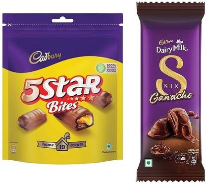 Cadbury 5 Star Chocolate & Silk Ganache Bars