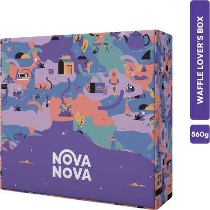 Nova nova Waffle Lover’s Box-Waffle Cookies&Chocolates+Classic Waffle Chips Crackles