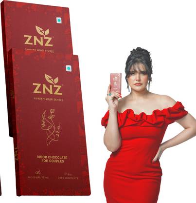 ZNZ Mood Uplifting Dark Chocolate for Men and Women| Intimacy Chocolate Couples Bars