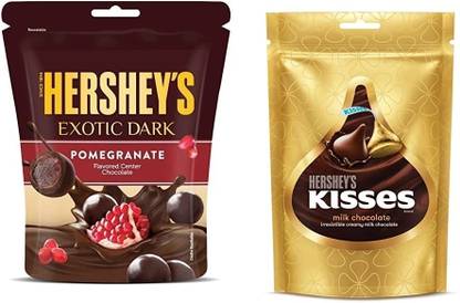 HERSHEY'S EXOTIC DARK POMEGRANATE & Milk Chocolate Bars