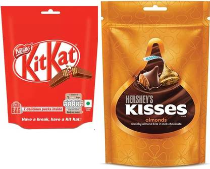 NESTLE Chocolate & Kisses Milk Choclates Almond Bars