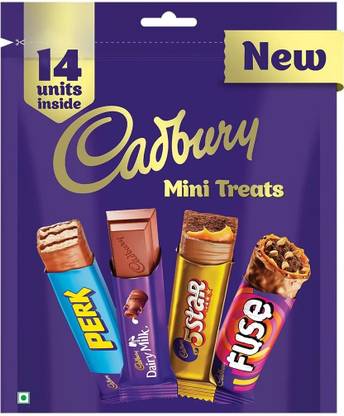 Cadbury Assorted Mini Treats Chocolate Bar, NEW PACK Bars