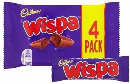 Cadbury Wispa 4 Bars Chocolate Bars