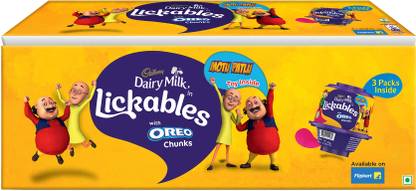 Cadbury Dairy Milk Lickables Chocolate with Oreo Chunks Special Kids Gift Pack Bars